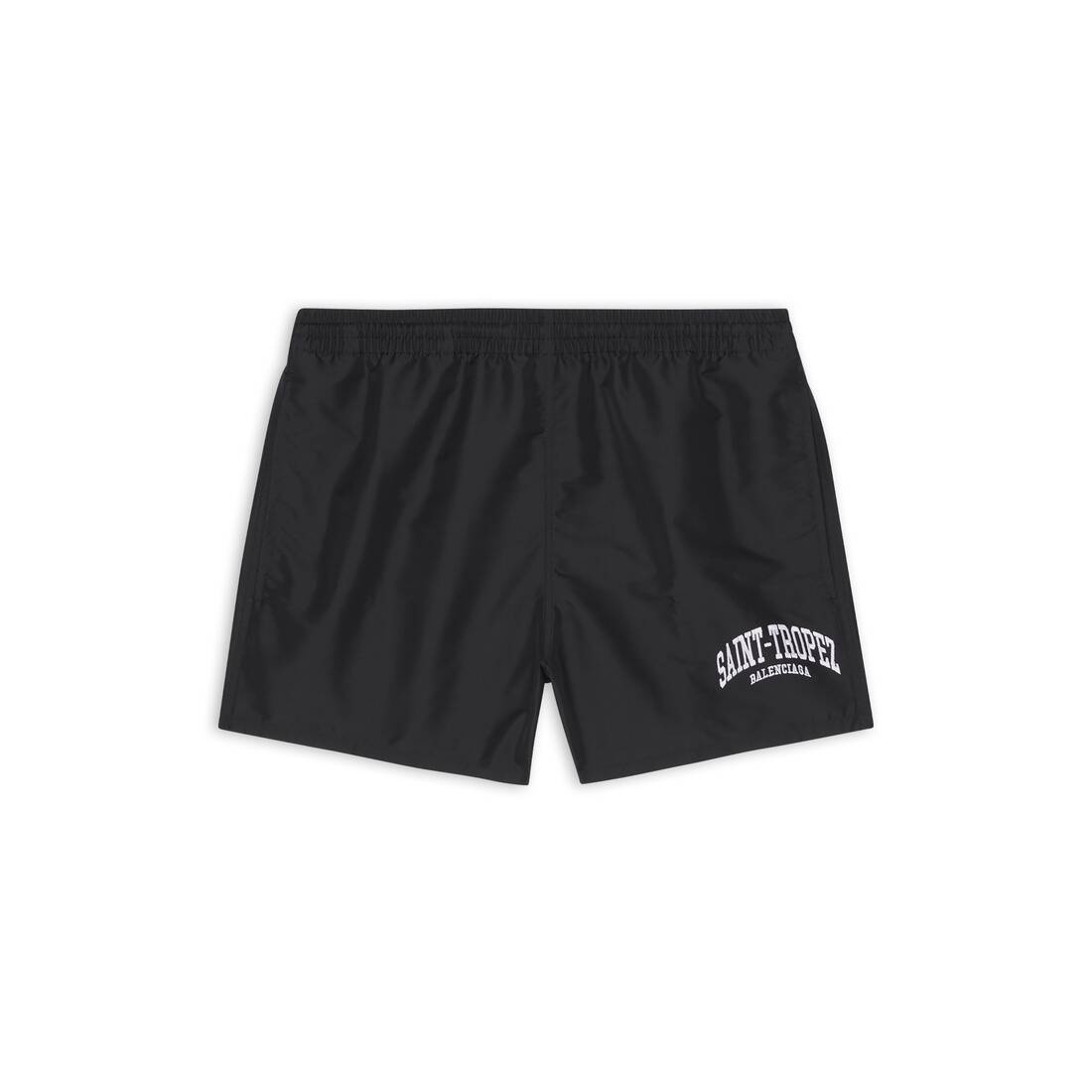 BALENCIAGA Men s Cities Saint Tropez Swim Shorts in Black REVERSIBLE