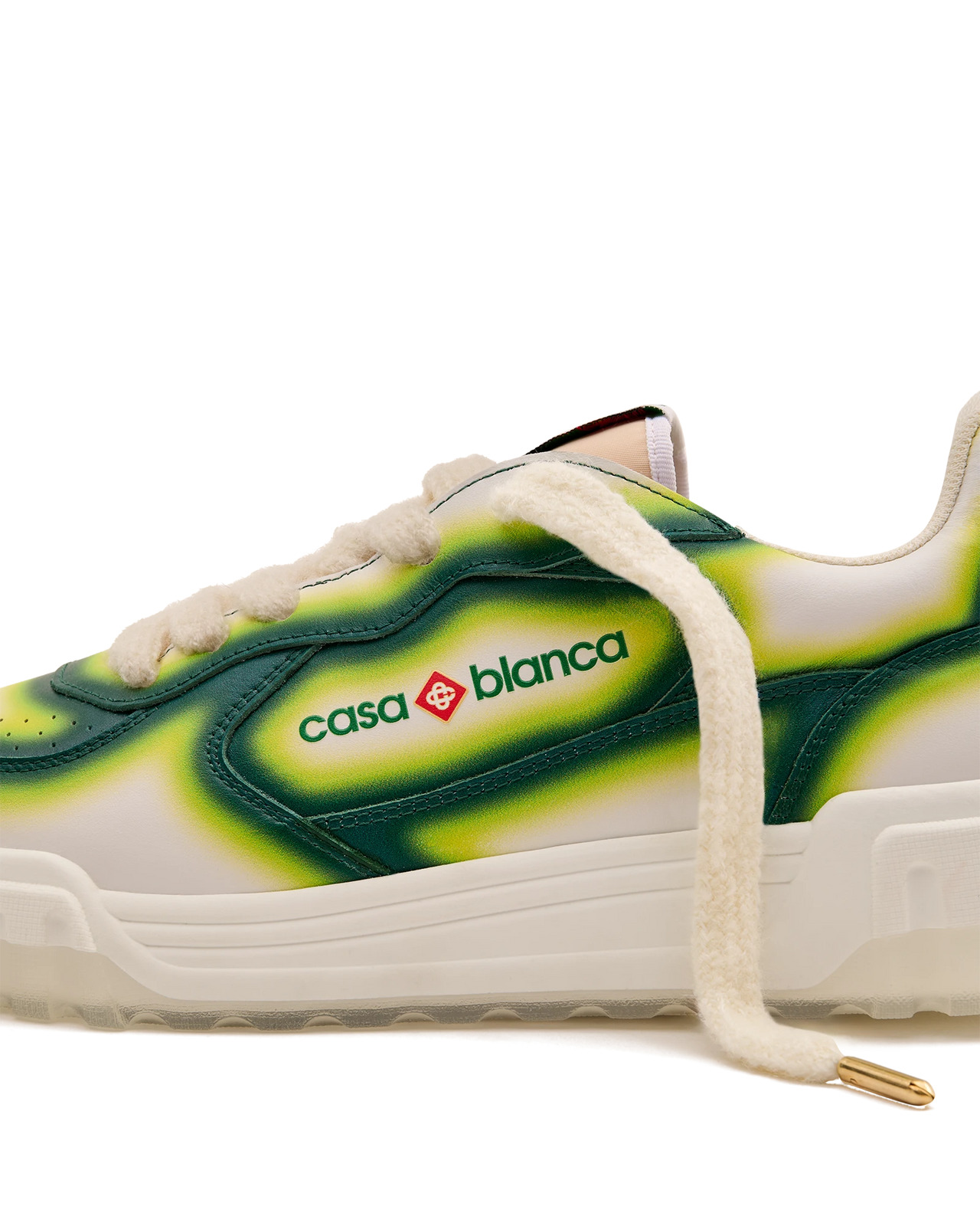 Women's Court Green Fade Sneaker | Casablanca Paris - 12