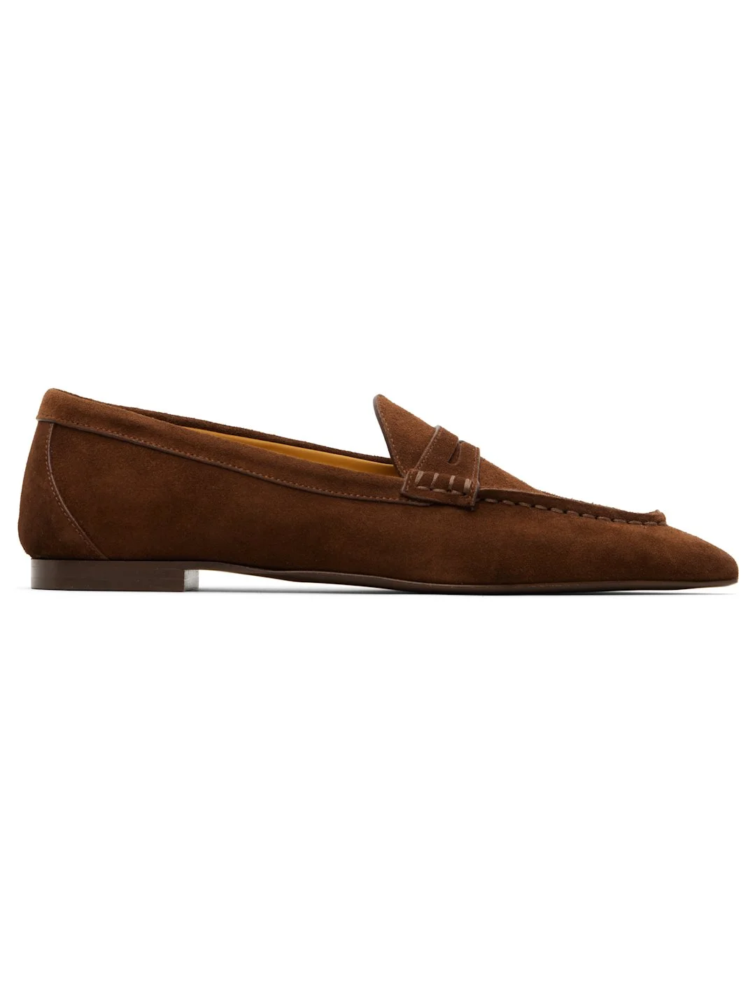 Brown Pointed Toe Loafers - 1