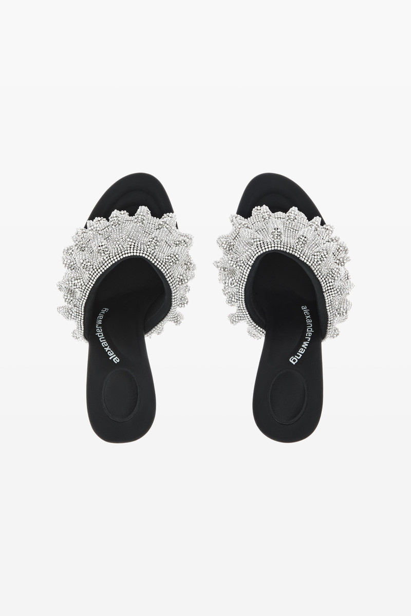 NALA 105 RUFFLE SANDAL IN CRYSTAL 6