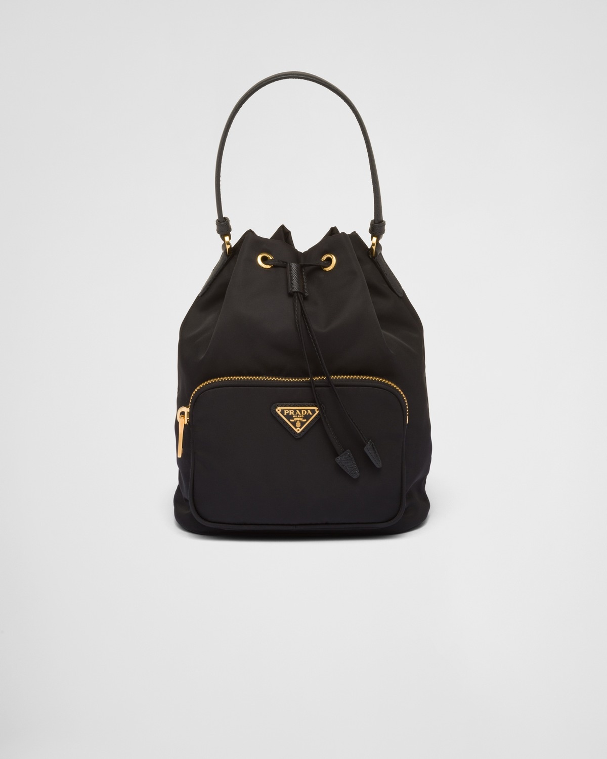 ★PRADA★Duet Re-Nylon Shoulder Bag★Black Gold Prada Prada Duet Re-Nylon shoulder bag | REVERSIBLE