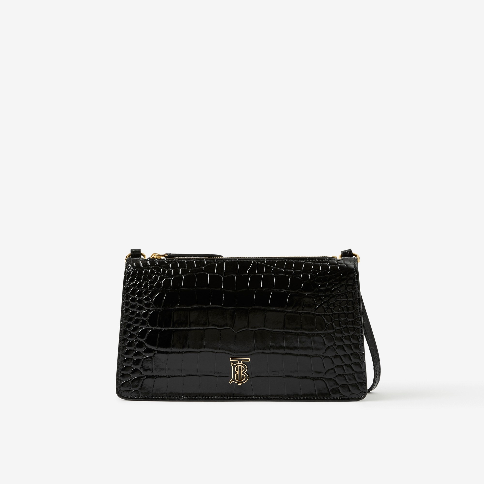 Embossed Leather TB Pouch - 1