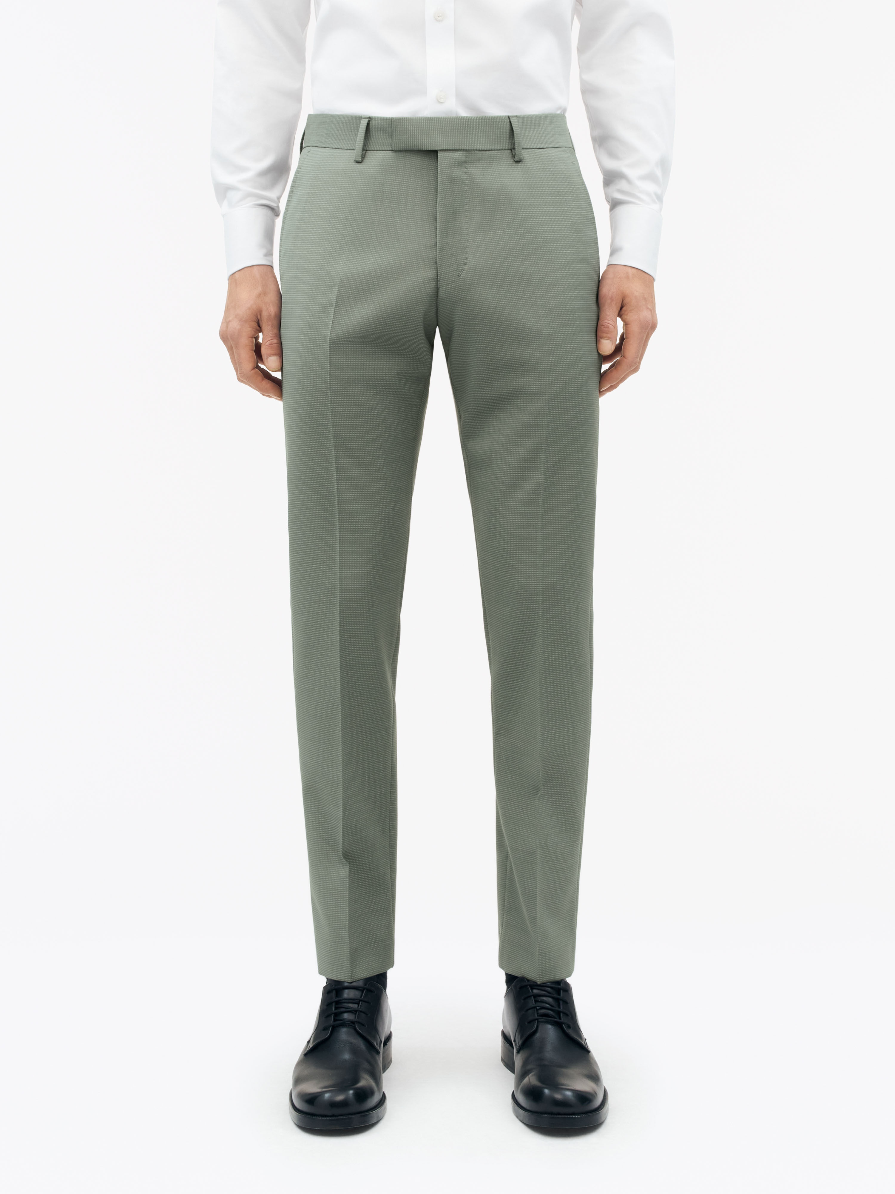 Tenuta Slim Fit Wool Trousers - 3