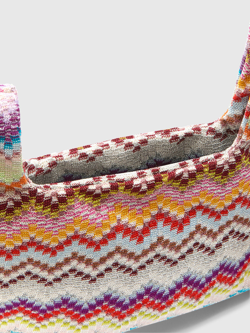 Handbag in lamé viscose 4