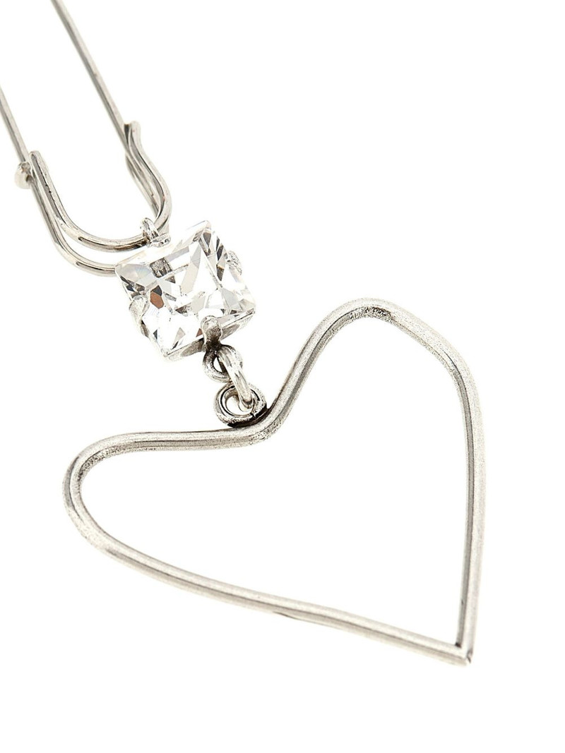 Isabel Marant heart crystal-embellished ear cuff outlook
