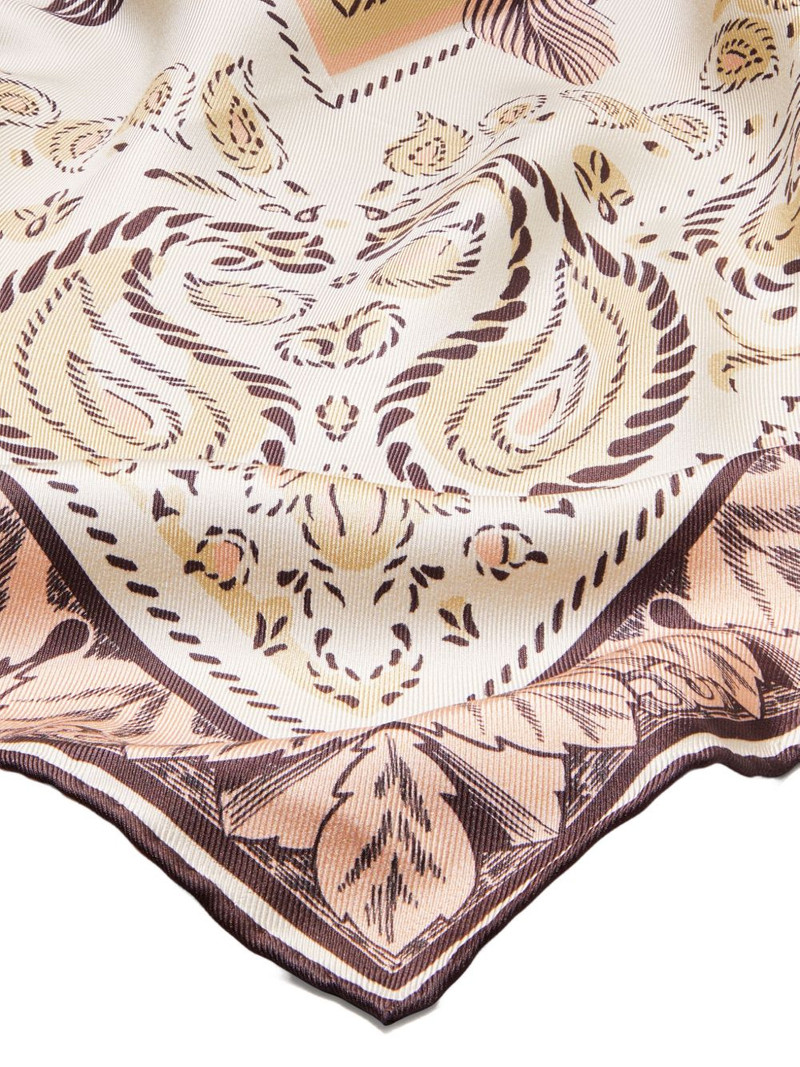 Cockatoo bandana silk square scarf 3