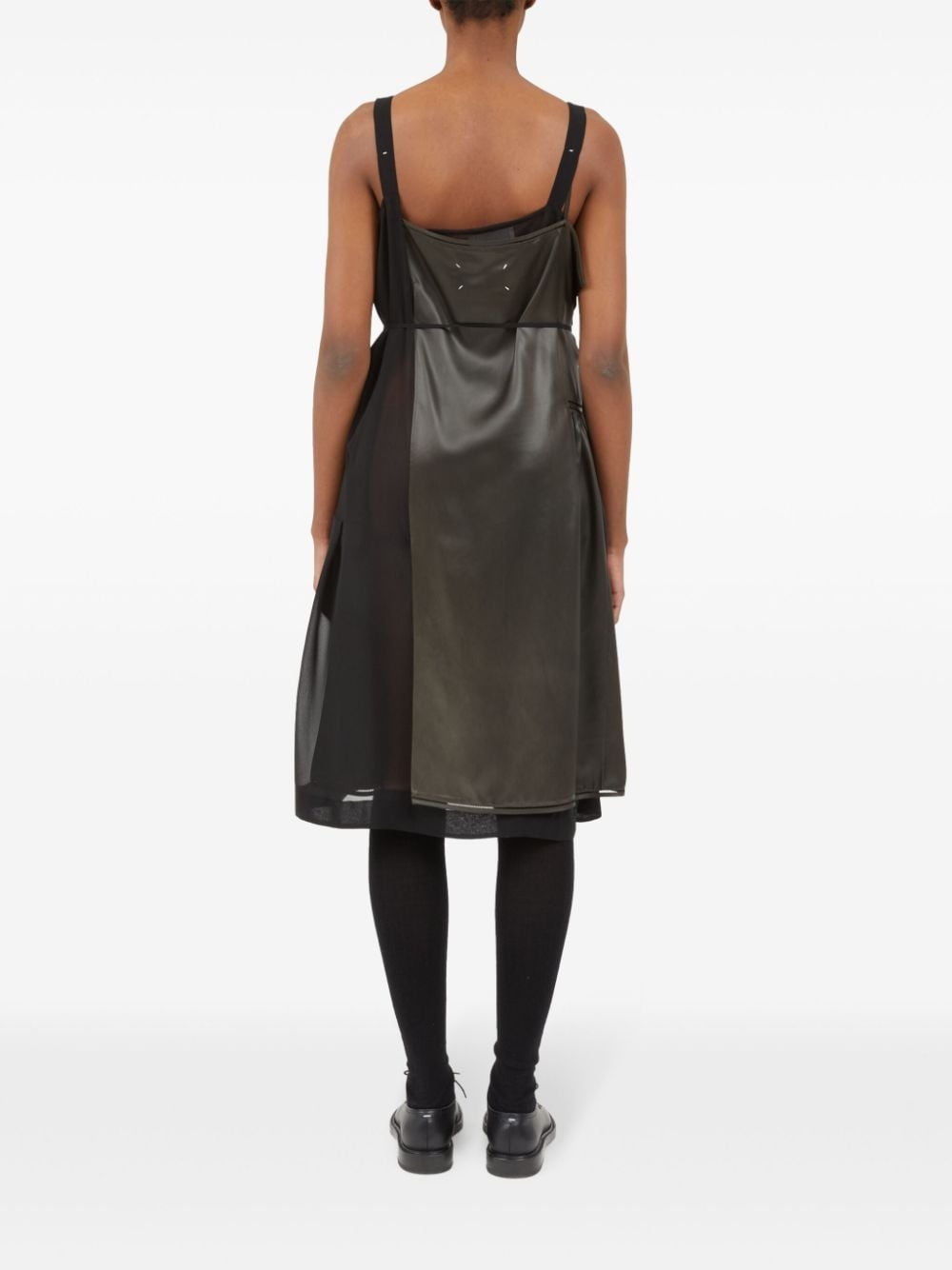 embroidered-logo midi dress - 4