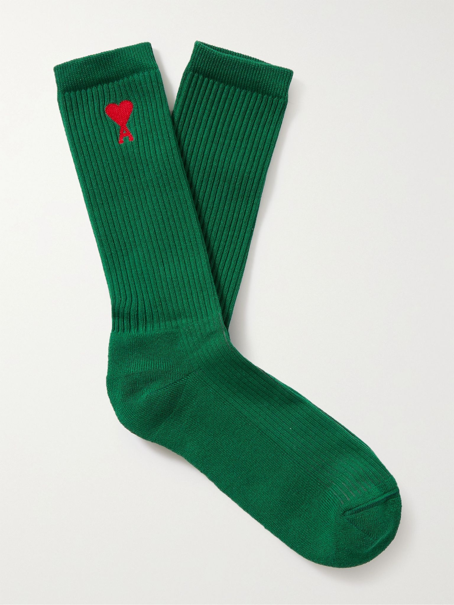 Logo-Jacquard Cotton-Blend Socks - 1