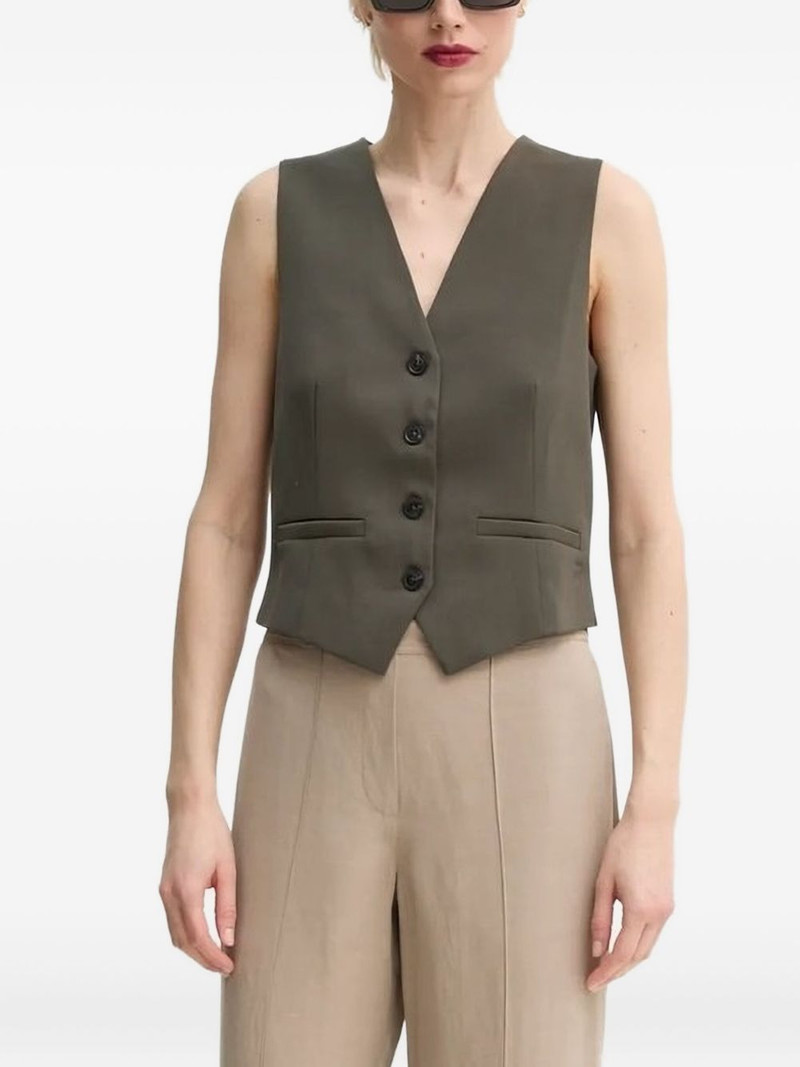SARAMONA button-fastening vest 1