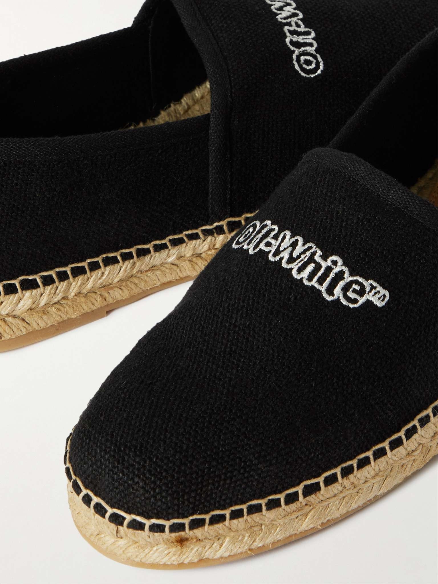Logo-Embroidered Canvas Espadrilles - 6