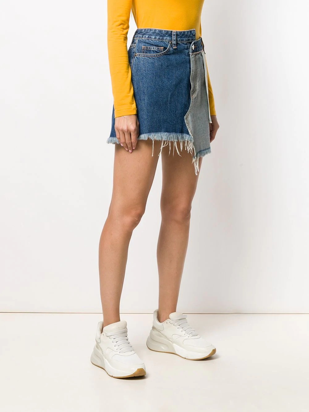 inside out denim skirt - 3