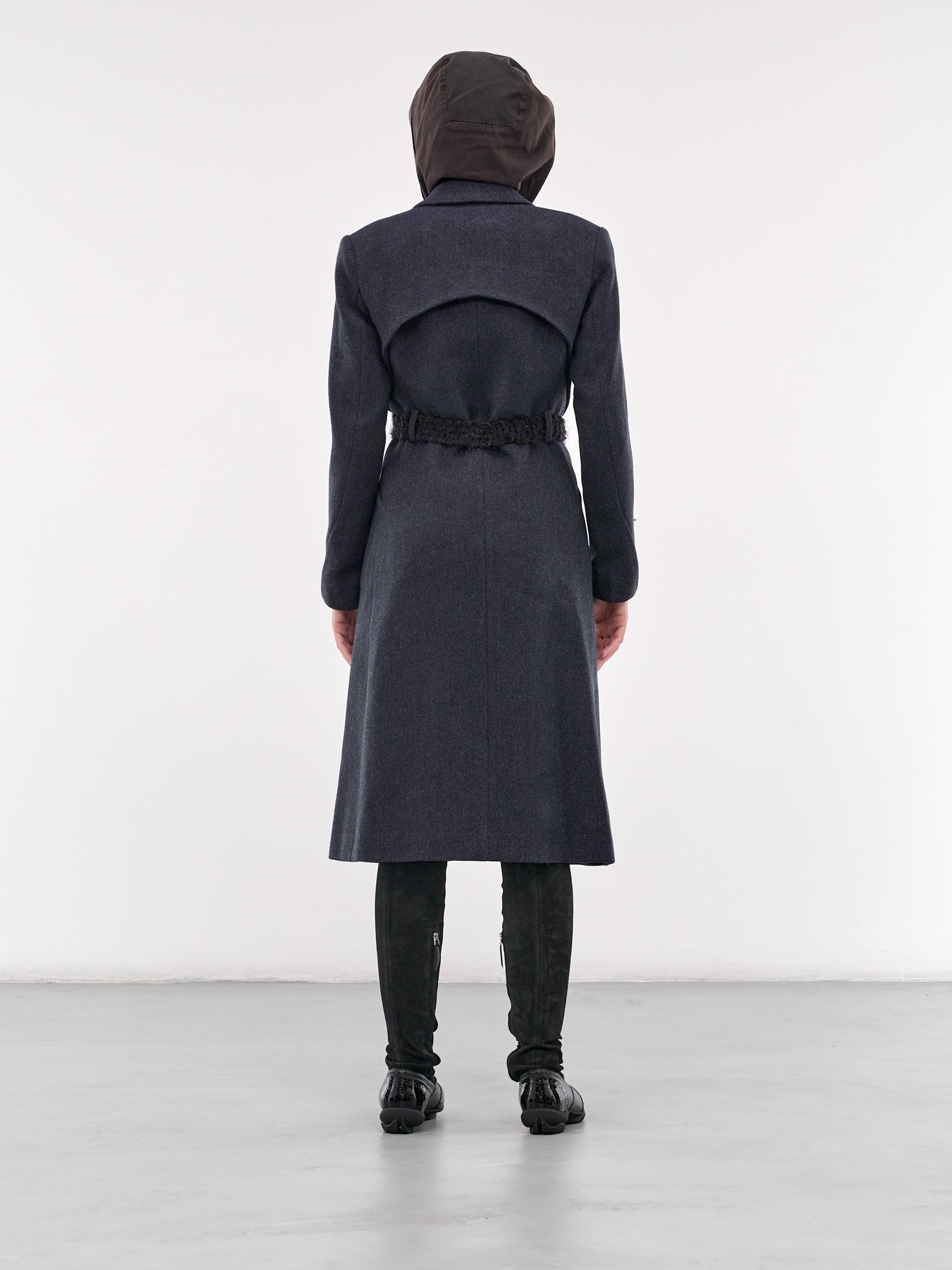 Ceramic Button Long Coat - 3