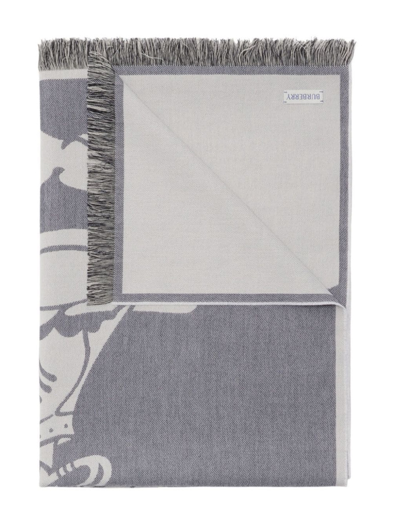 Burberry EKD wool cotton scarf outlook