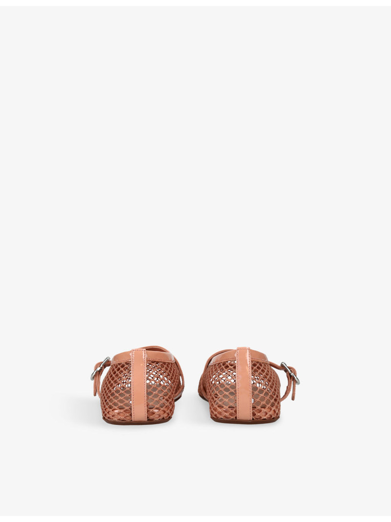 Alaïa Ballerina Mesh and Patent-Leather Ballet Flats outlook