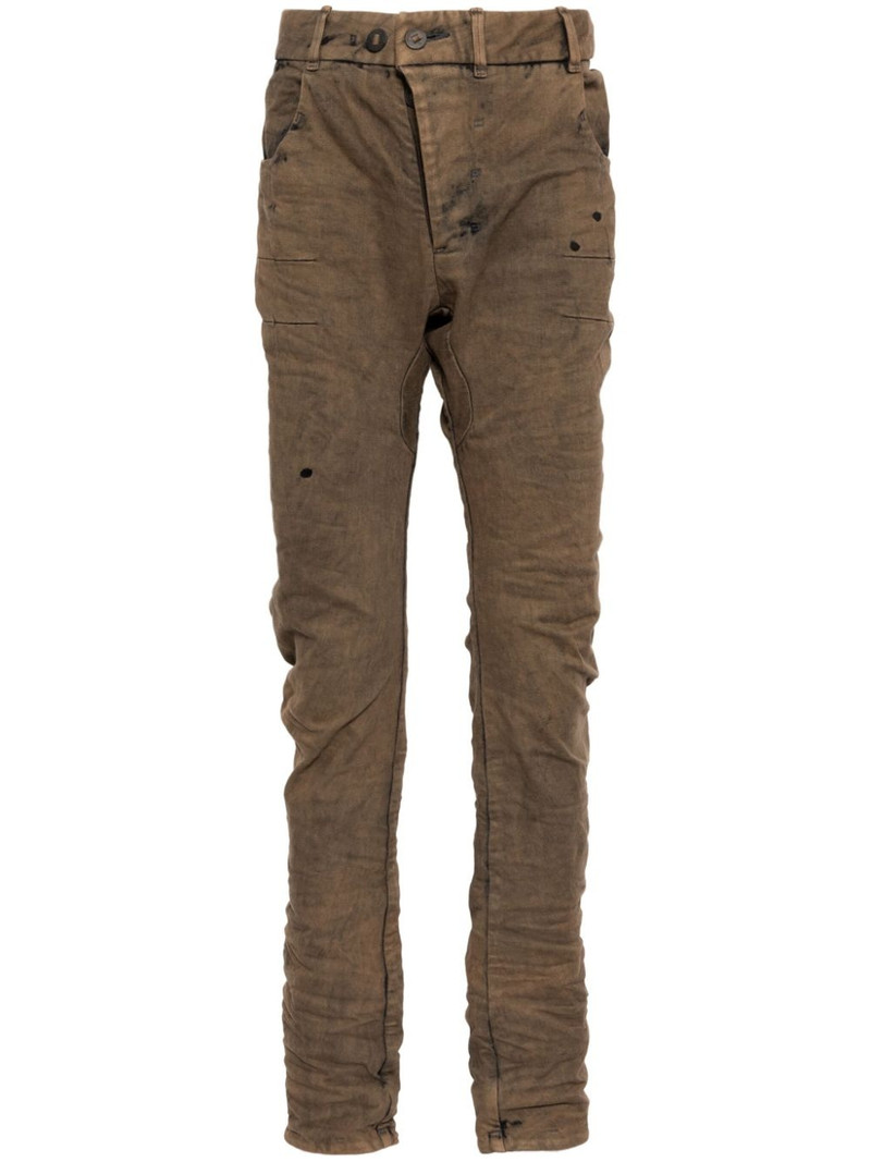 slim-cut denim jeans 1