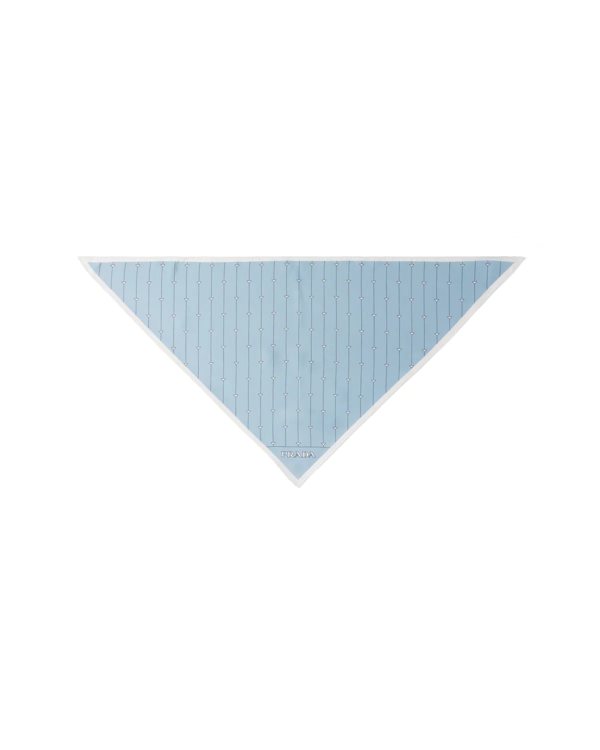 Printed twill scarf - 1
