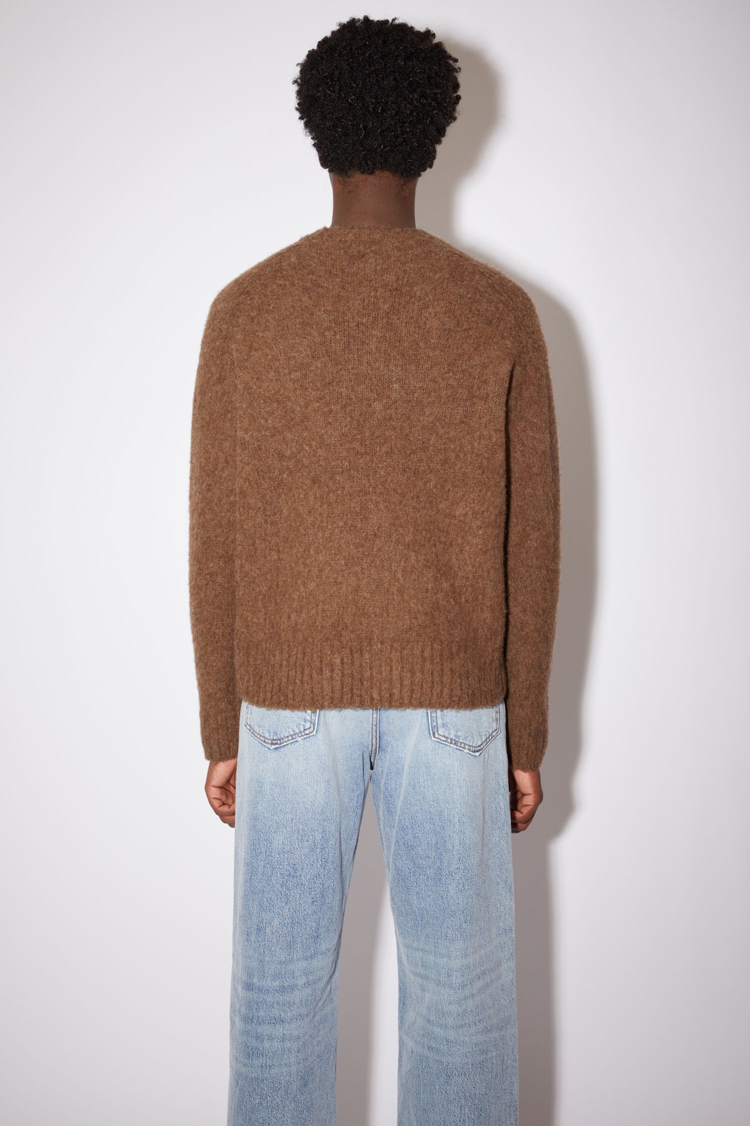 Crew neck sweater - Chocolate brown - 3