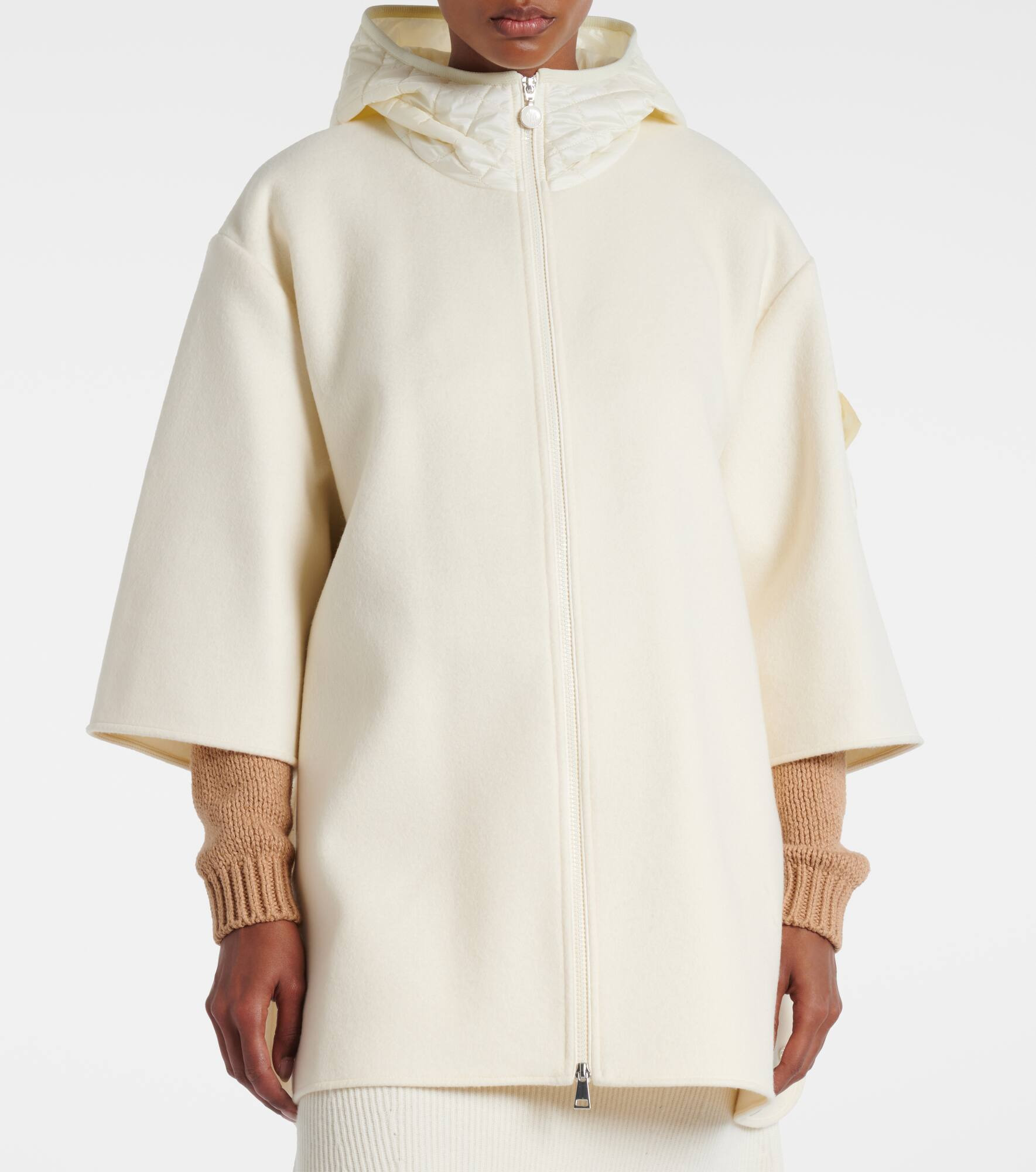 Logo wool-blend jacket - 7