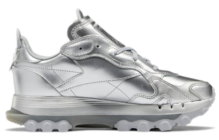 (WMNS) Reebok Cardi B x Classic Leather 'Silver Metallic Pewter' GW2632 - 2