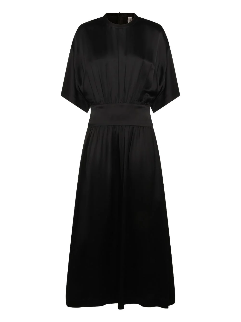 short-sleeve maxi dress - 1