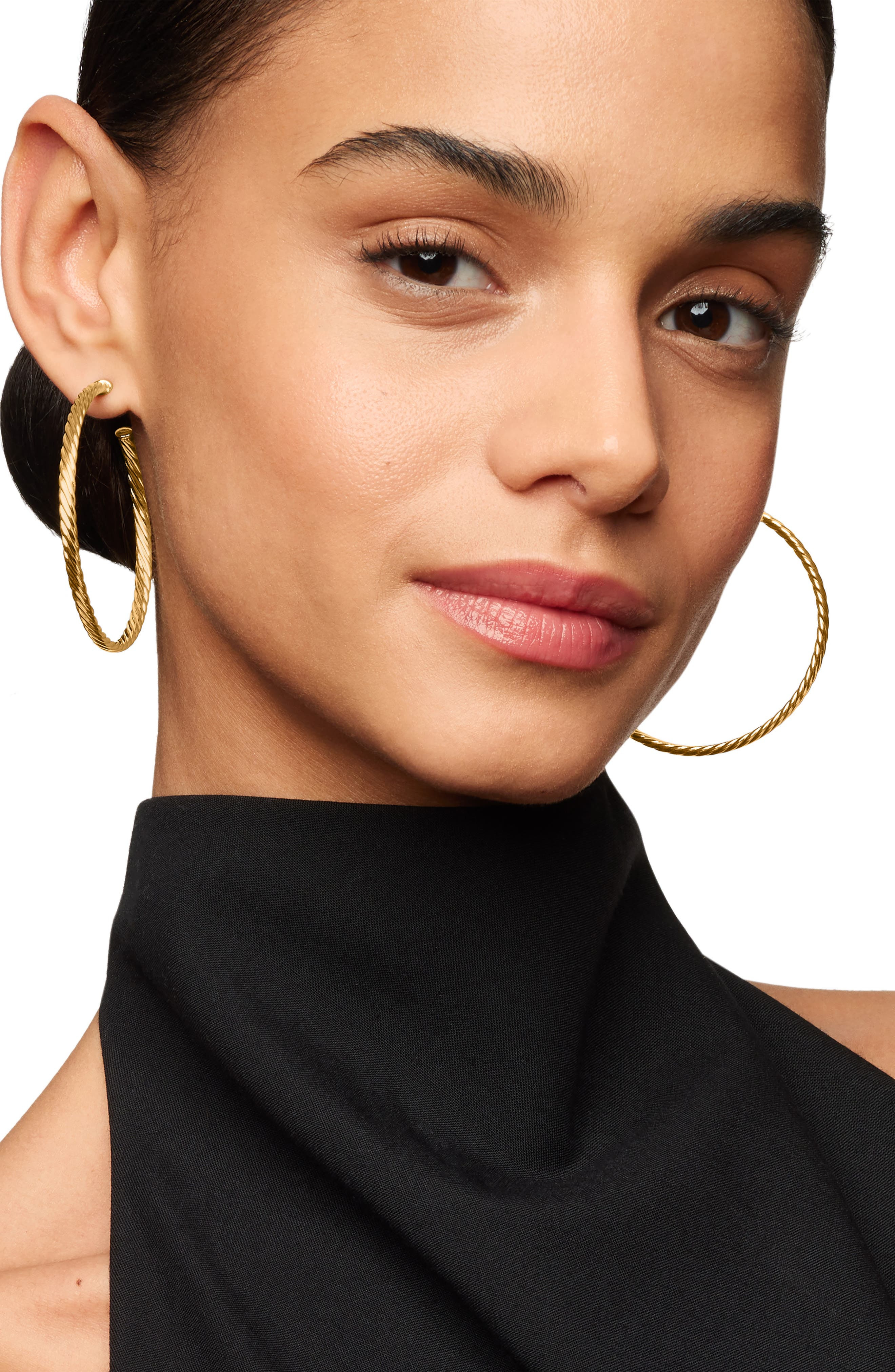 David Yurman Cable Spiral Hoop Earrings in Gold at Nordstrom - 2