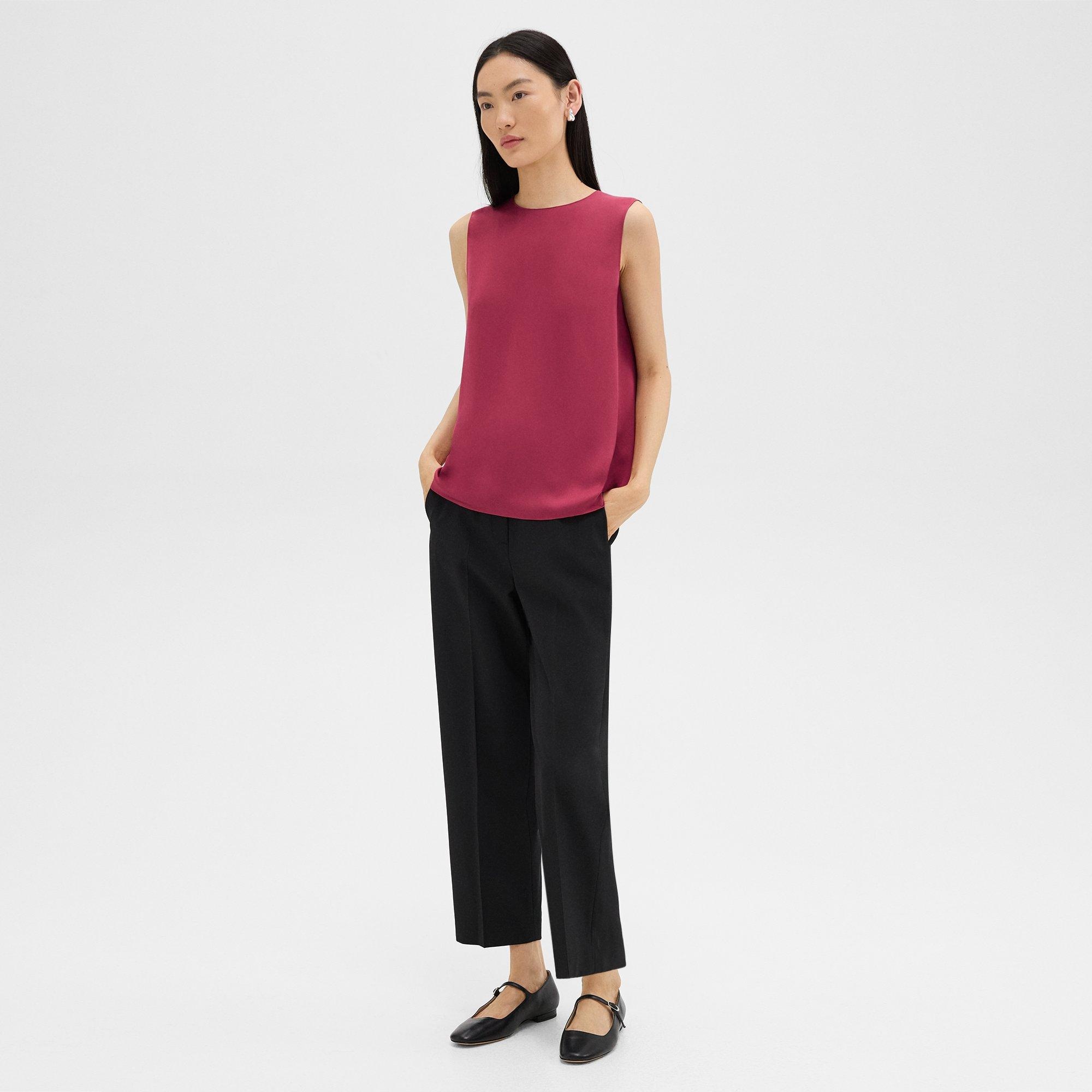 Shell Top in Silk Georgette - 6
