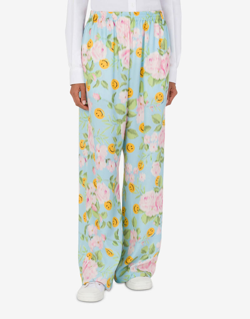 SILK SATIN 바지 SMILEY® 및 비강 1