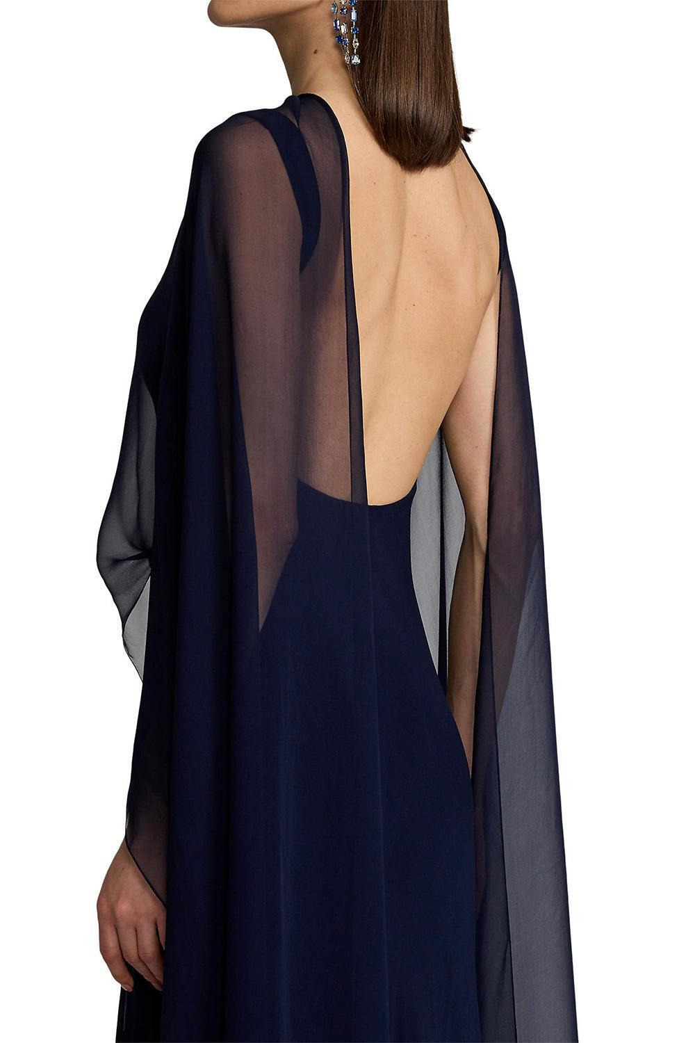 Dylon Washed Chiffon Evening Dress - 4