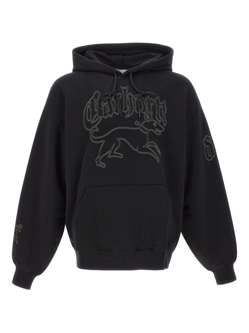 Hackwork graphic-embroidery hoodie 1