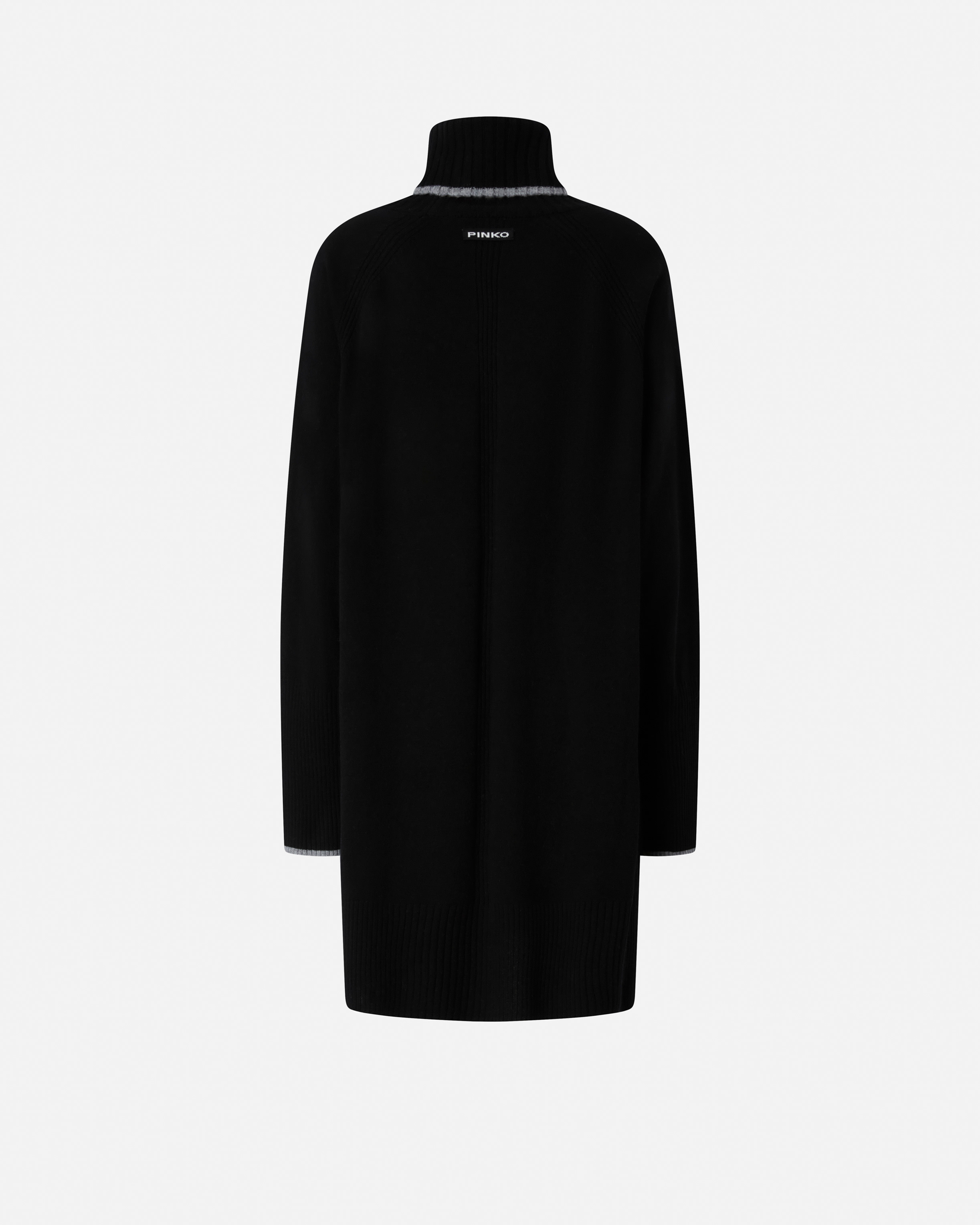 SHORT KNIT DRESS WITH HIGH NECK - 2