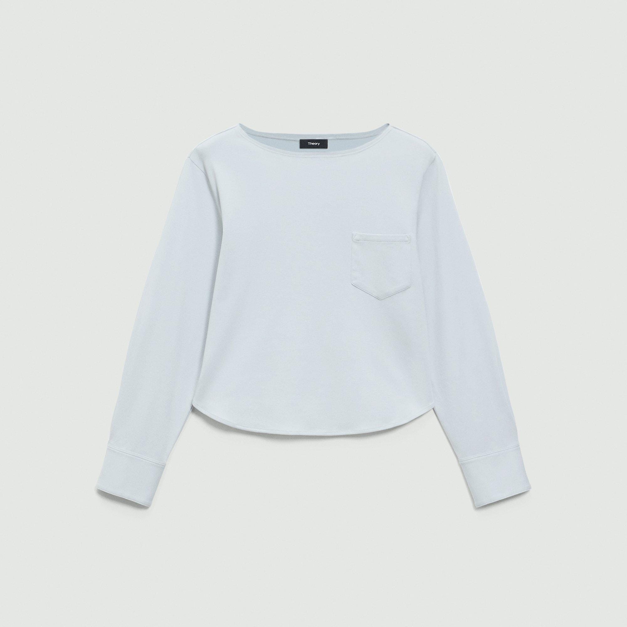 Boatneck Top in Cotton Jersey - 1
