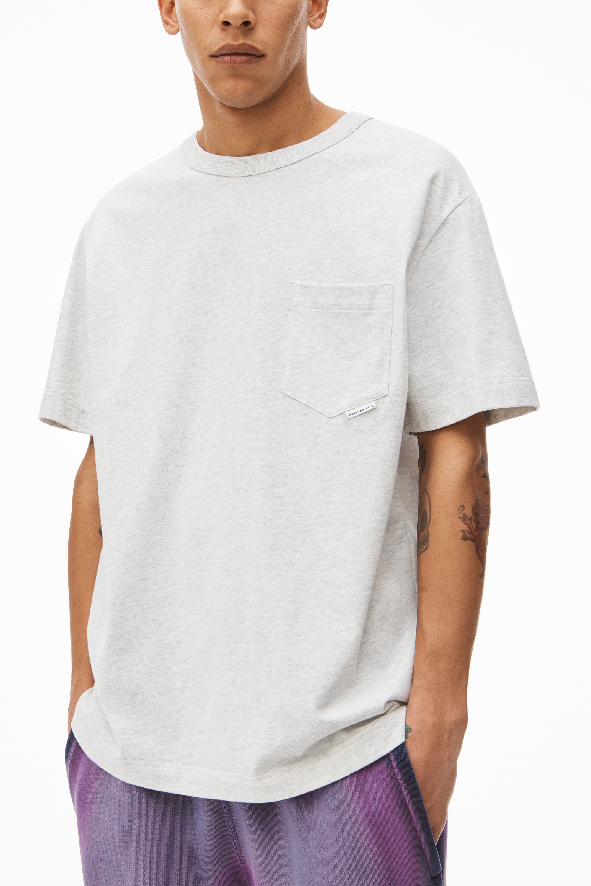 POCKET TEE IN HIGH TWIST JERSEY - 4