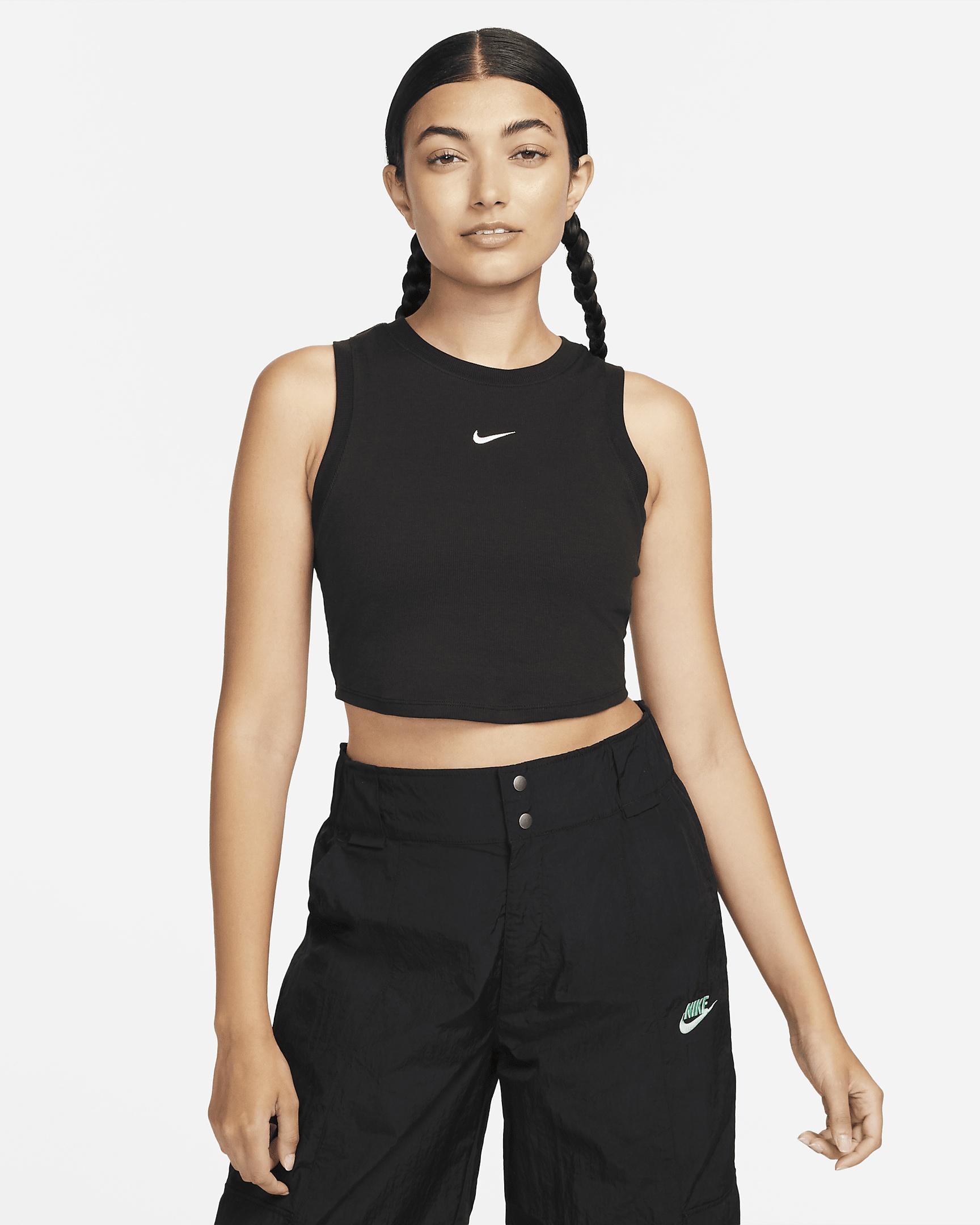 Nike Sportswear Chill Knit Women's Tight Cropped Mini-Rib Tank Top - 1