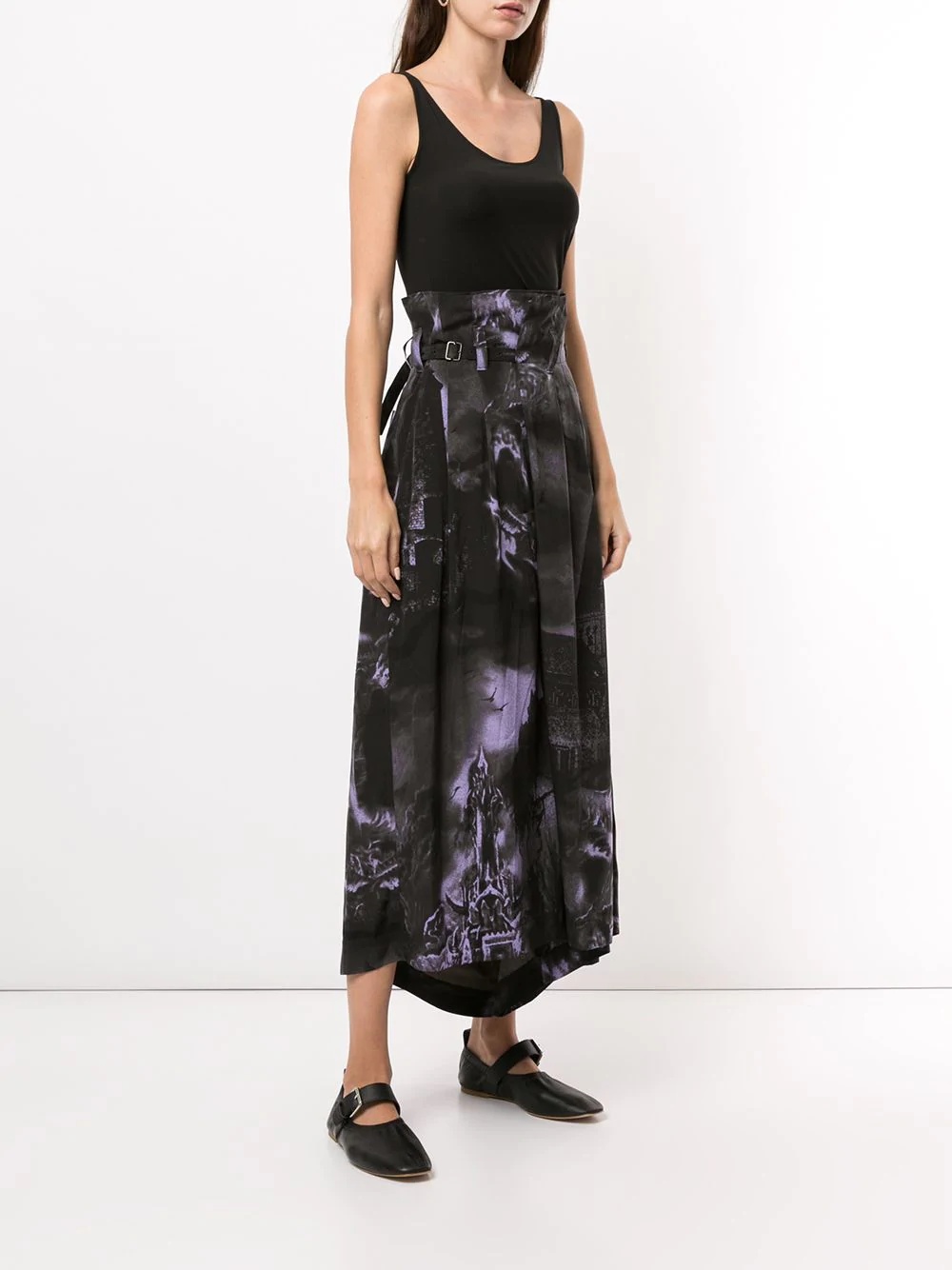 paperbag waist palazzo trousers - 3