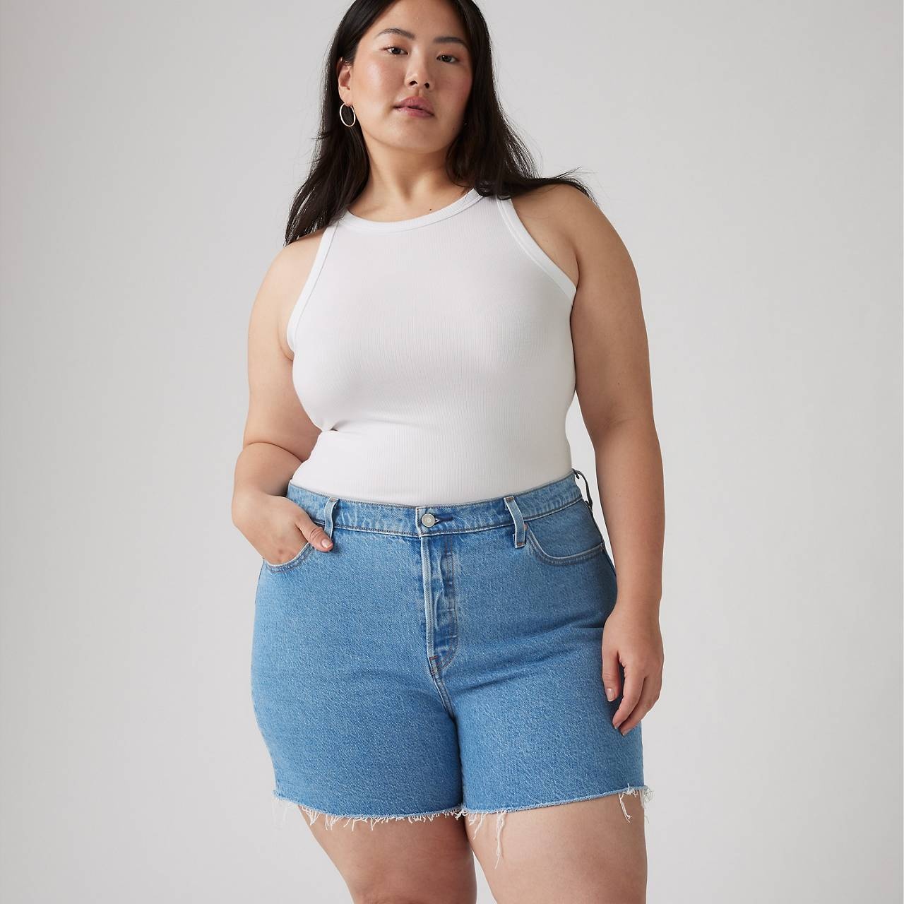 501® ORIGINAL FIT HIGH RISE WOMEN'S SHORTS (PLUS SIZE) - 6
