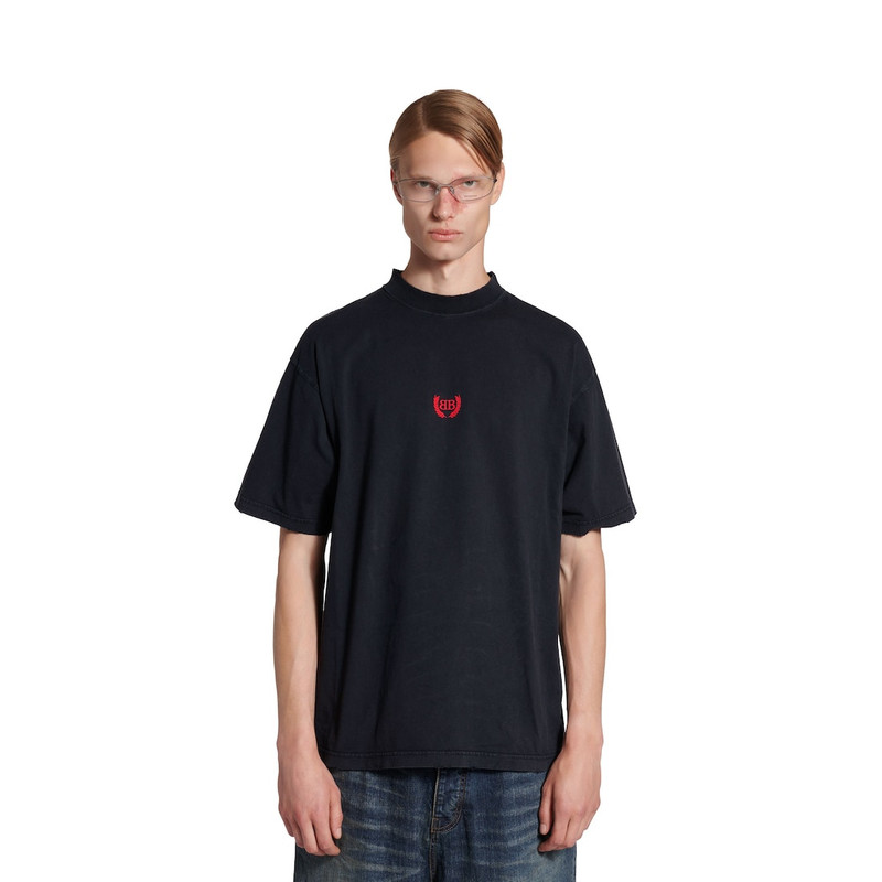 Men's Laurel Classic T-shirt Medium Fit in Faded Black 5