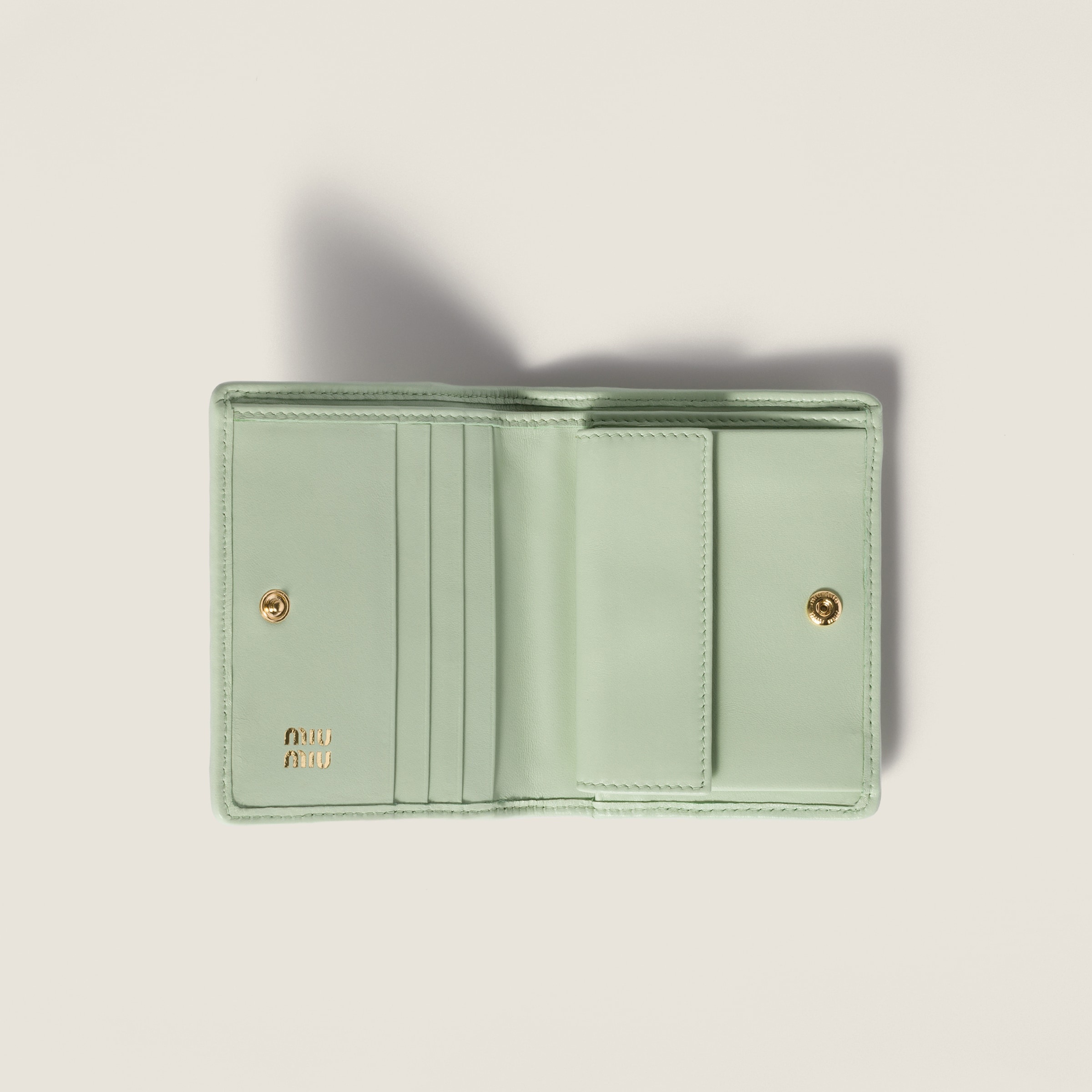Small matelassé nappa leather wallet - 2
