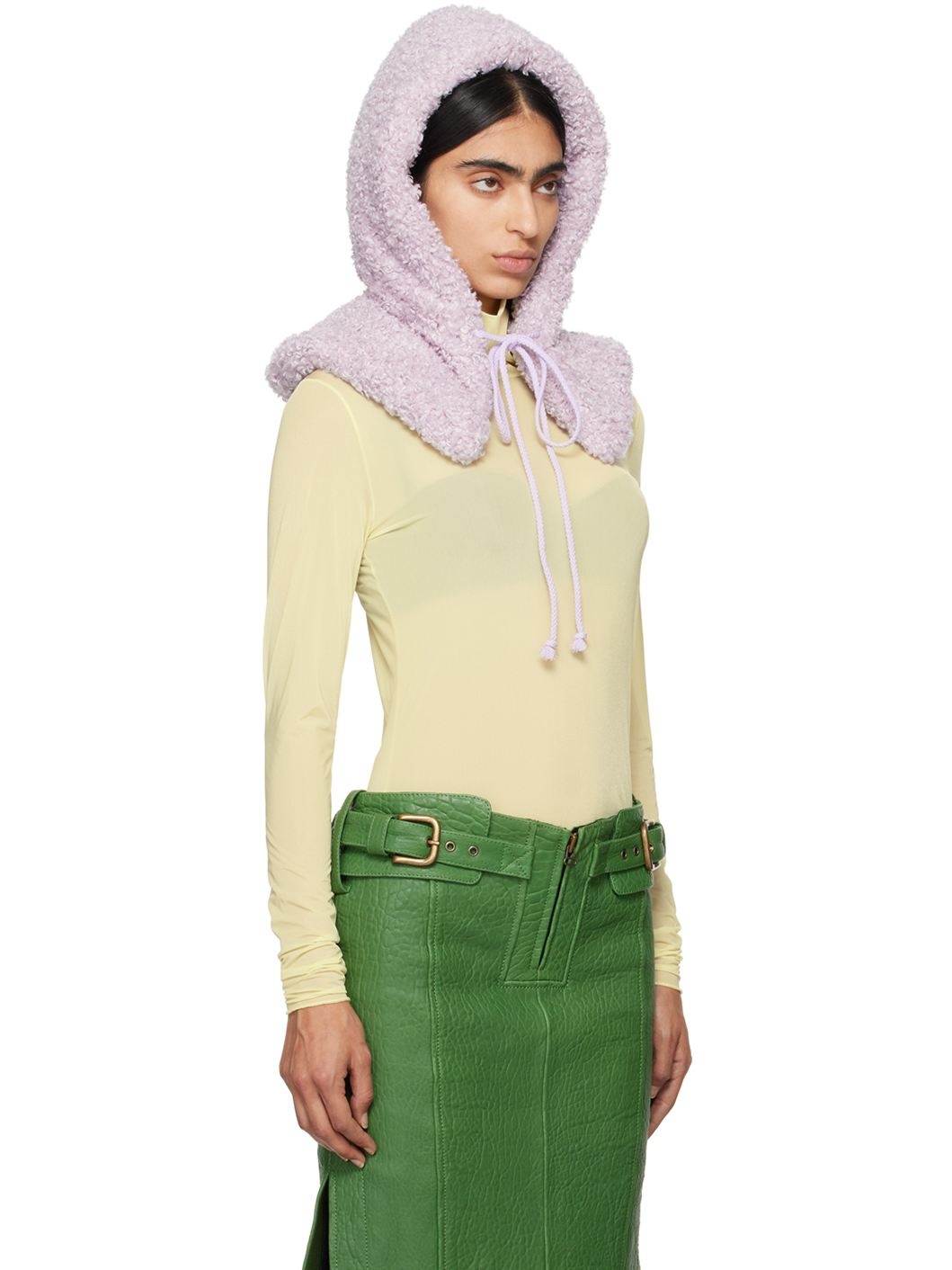 Purple Faux-Fur Bonnet - 4