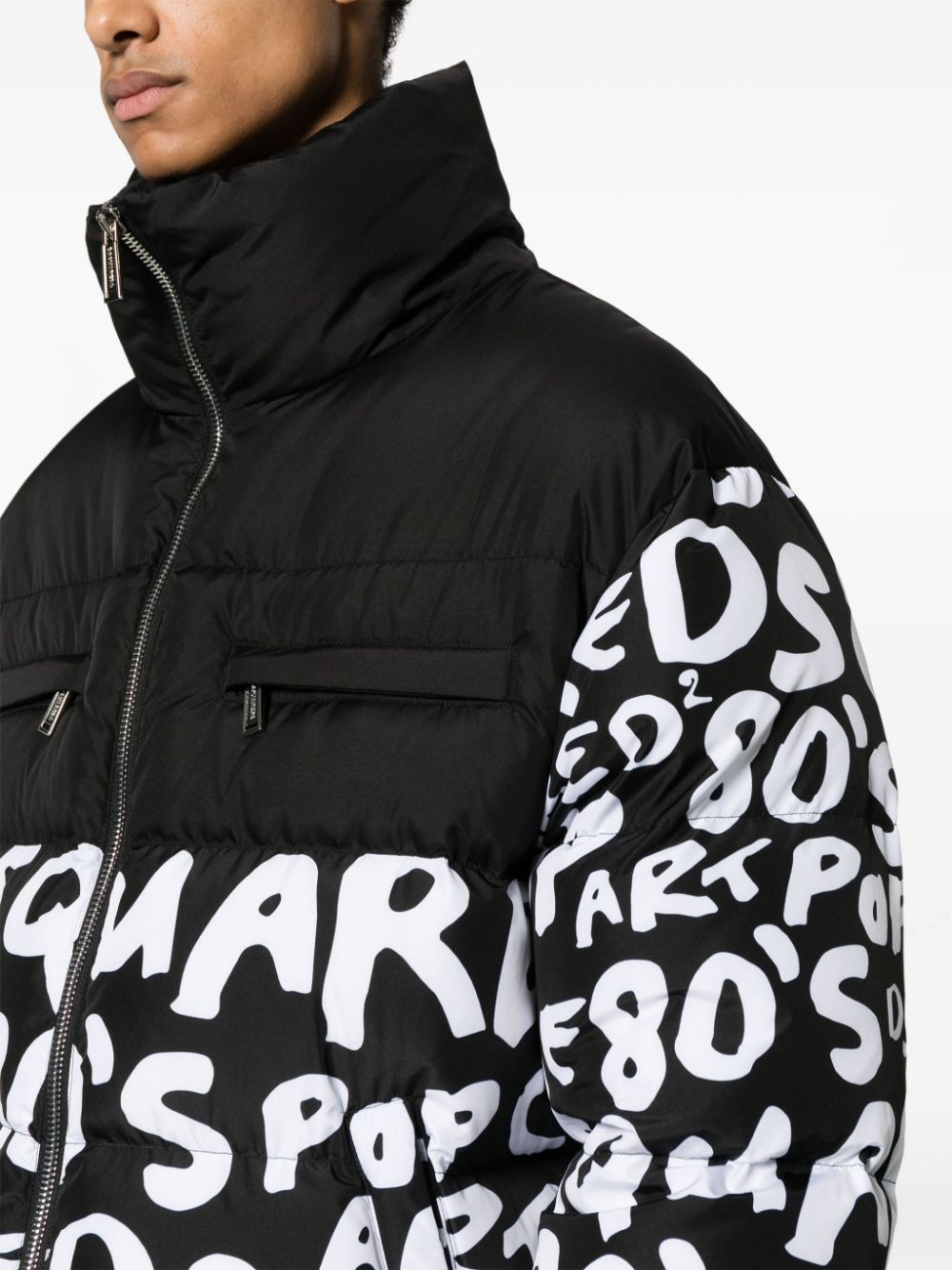 D2 Pop 80's two-tone padded jacket - 5