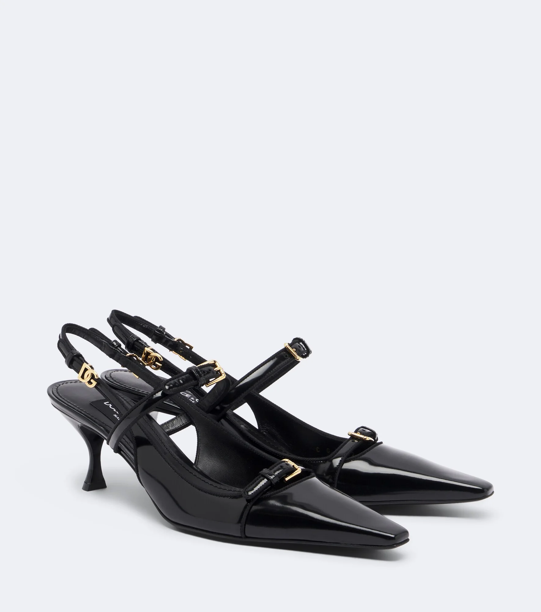 DG patent leather slingback pumps - 1