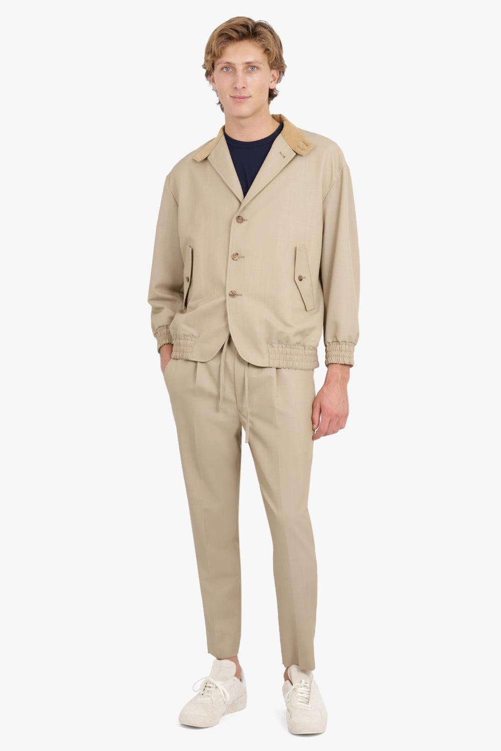 MOHAIR TWILL BLAZER | BEIGE - 2