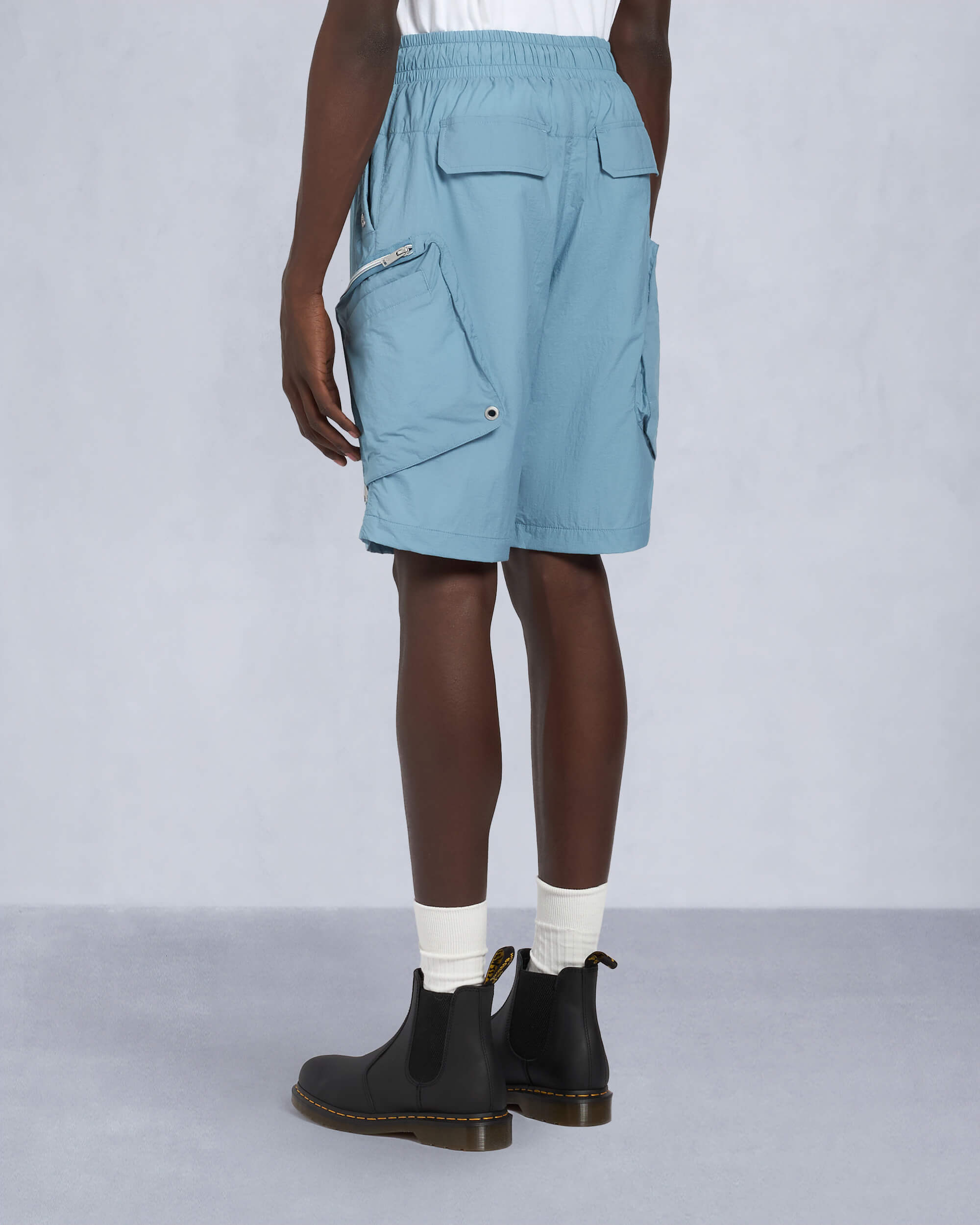 TRISTAN CRINKLE DRAWSTRING SHORTS - 4