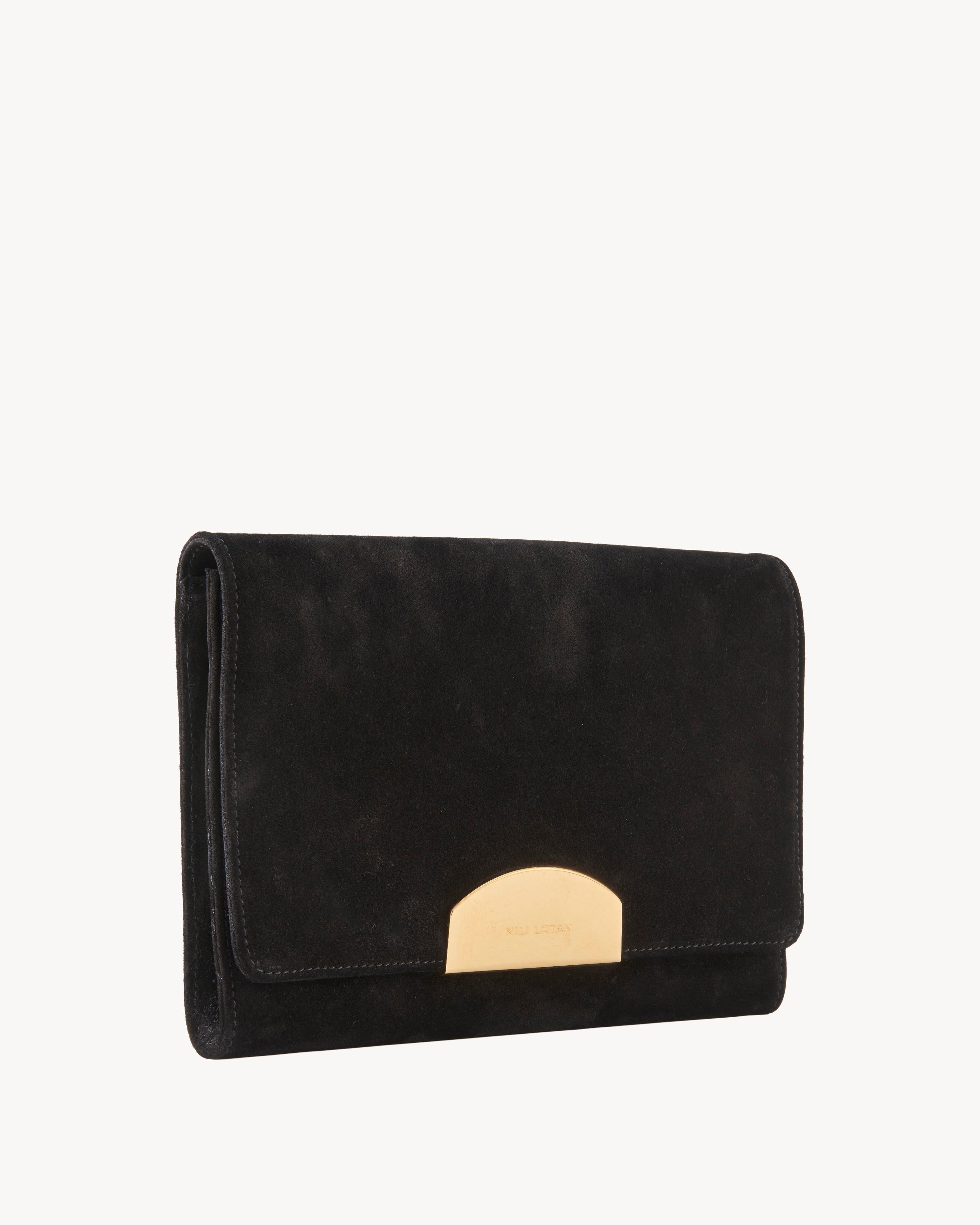 LE AGNES SUEDE CLUTCH - 2