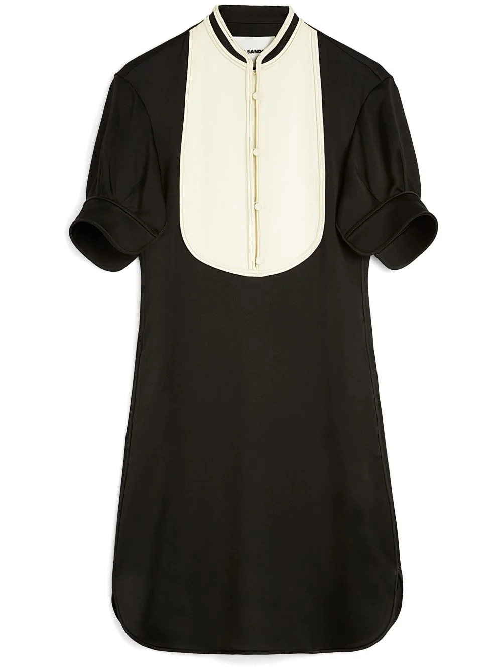 bib-collar mini dress - 1