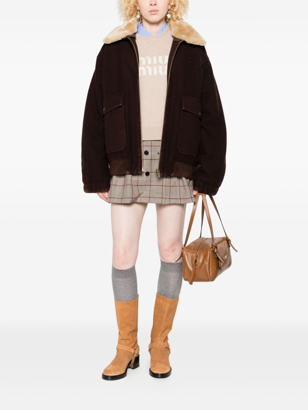 faux-fur collar jacket - 2