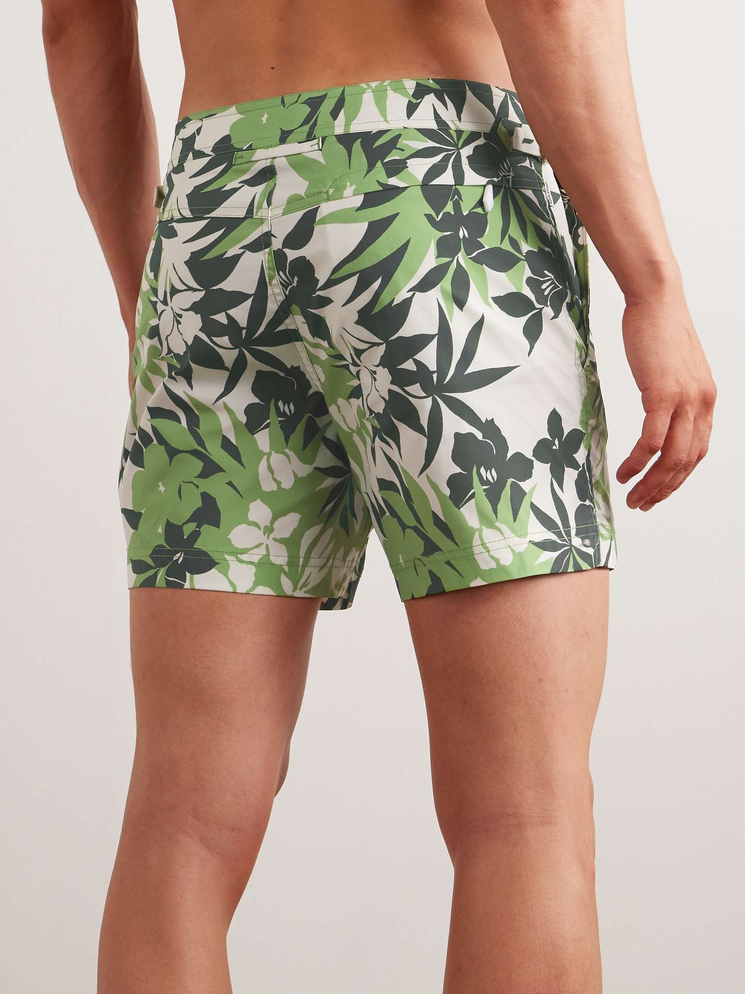 Slim-Fit Short-Length Floral-Print Swim Shorts - 3