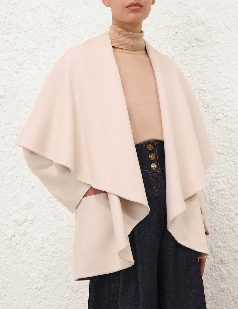 Zimmermann REBELLION TIE NECK CAPE outlook