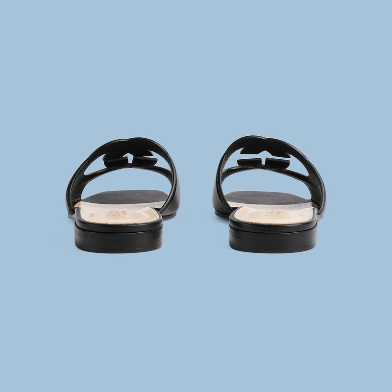 GUCCI Women's Interlocking G cut-out slide sandal outlook
