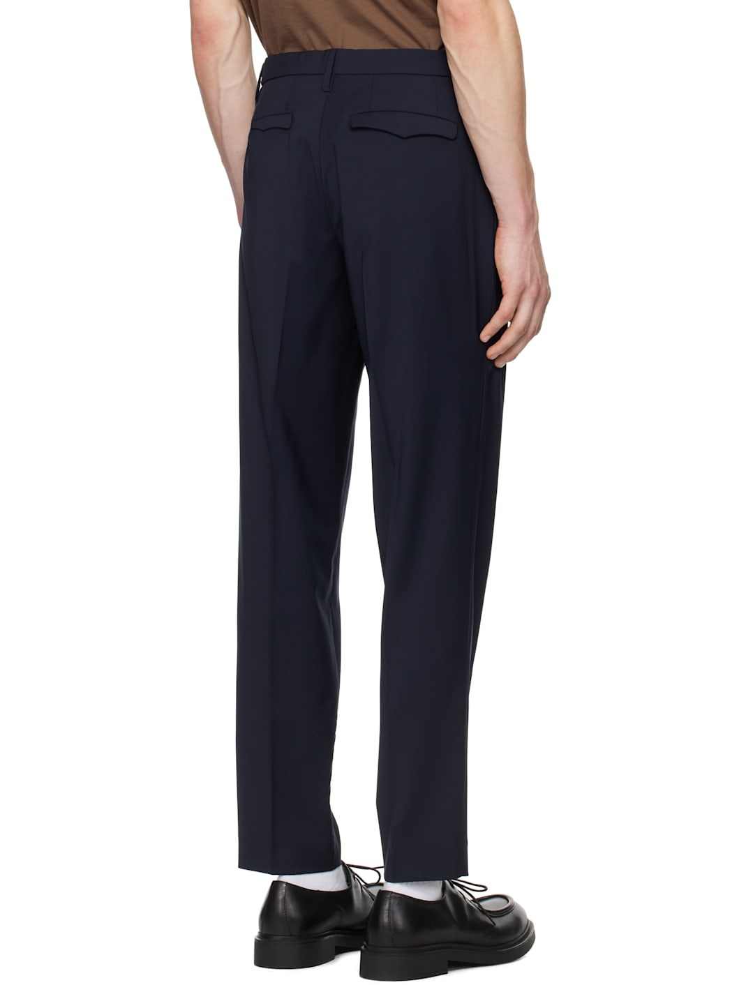 Navy Masco Tropical Trousers - 3