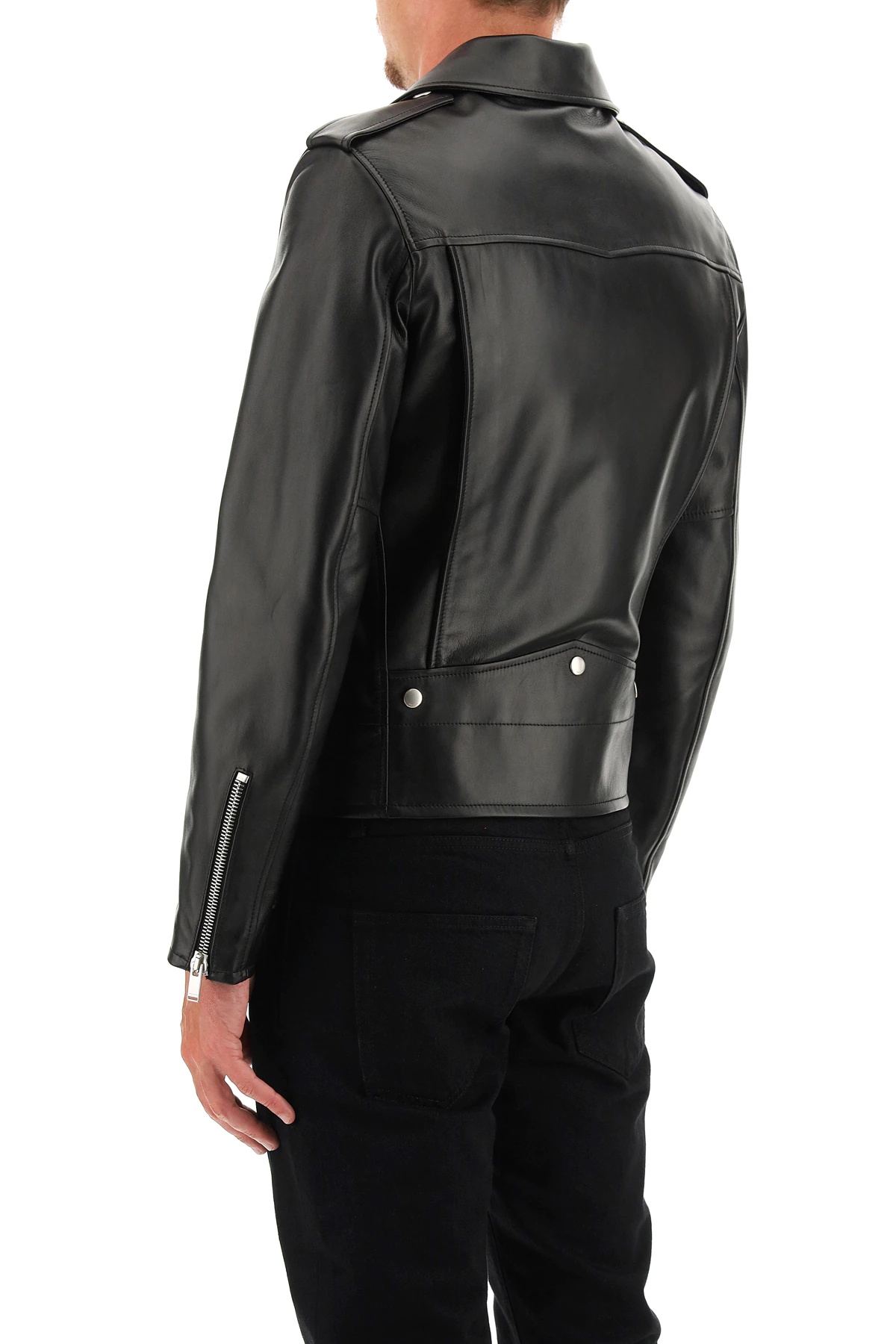 BIKER LEATHER JACKET - 4